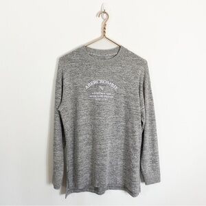 Abercrombie & Fitch NY Womens‎ Small Marled Heathered Gray Knit Sweater Top